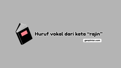Tentukan Huruf Vokal dari Kata Rajin